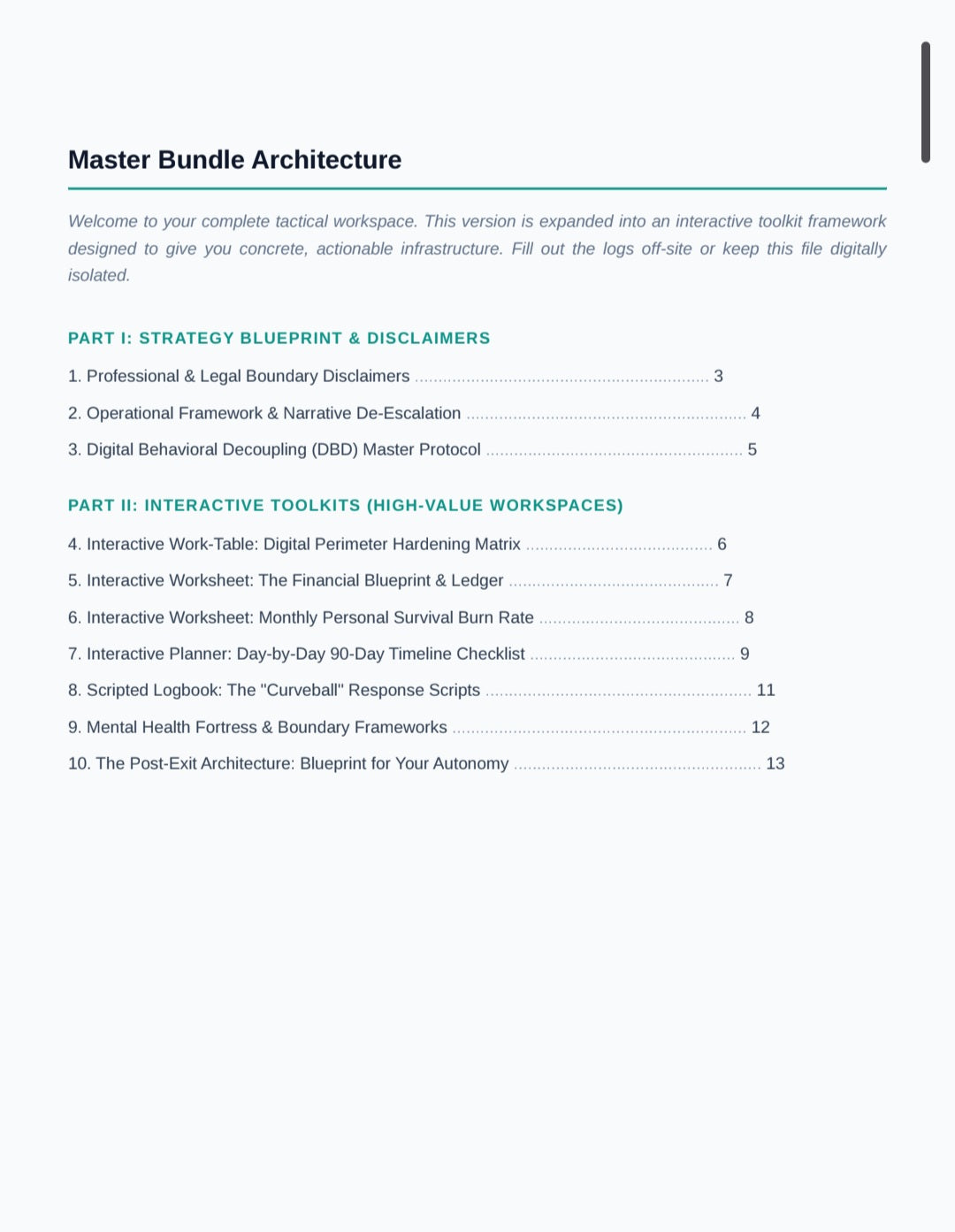 The Strategic Exit Playbook and Tool Kit
