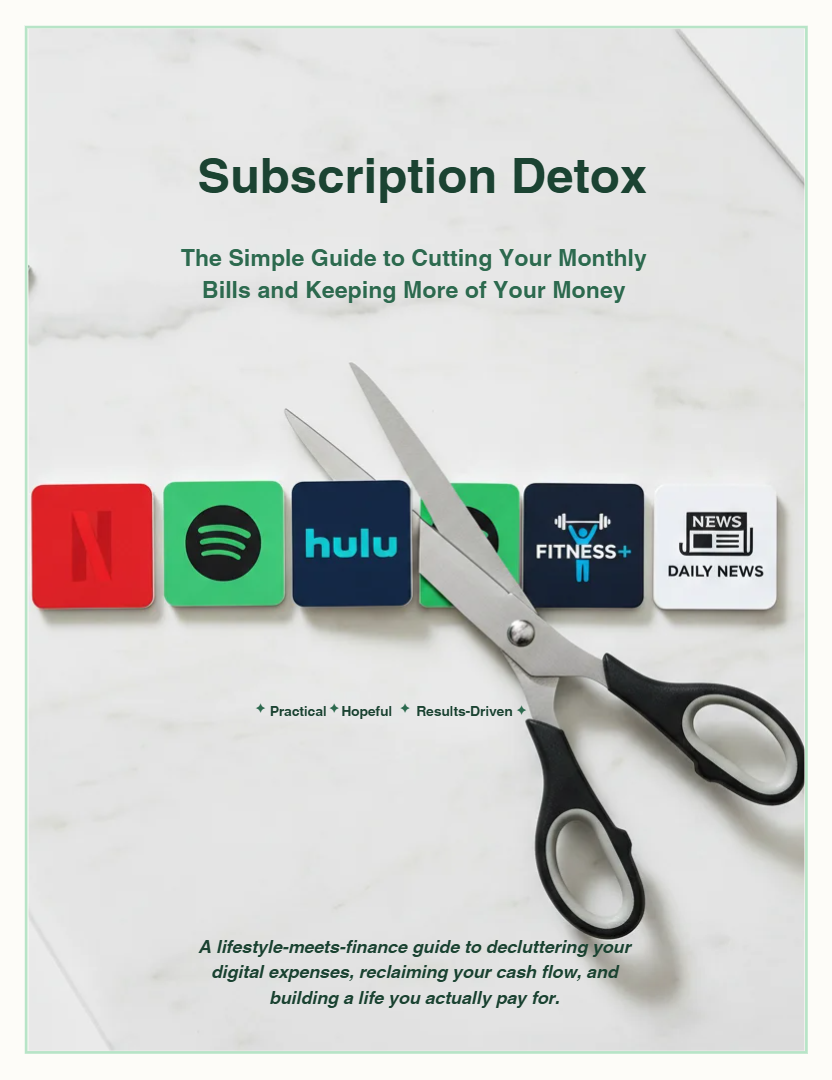 Subscription Detox: The Simple Guide to Cutting Your Monthly Bills and Keeping More of Your Money
